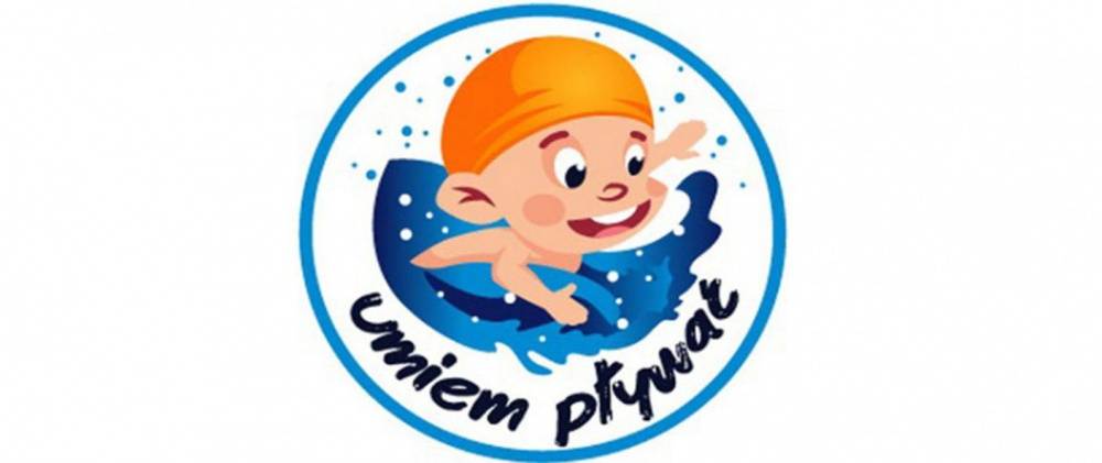 Na zdjęciu: logo programu "Umiem pływać" (grafika chłopca pływającego)