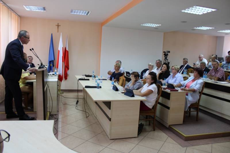 Zdjęcie: LVII Sesja Rady Miejskiej w Łazach