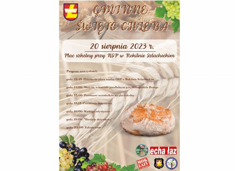 Zdjęcie: 20 sierpnia odbędzie się Gminne Święto Chleba