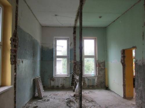 Na zdjęciu: remont  w Przedszkolu Publicznym nr 1 w Łazach